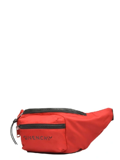Shop Givenchy Men's Red Polyamide Belt Bag