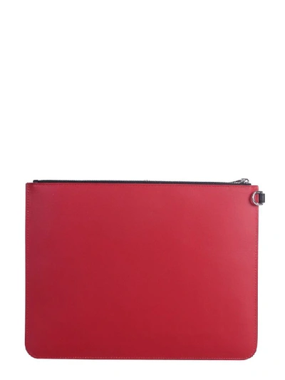 Shop Givenchy Men's Red Leather Pouch