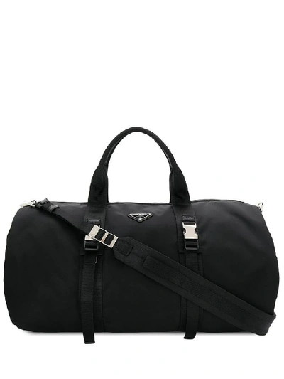 Shop Prada Men's Black Polyamide Travel Bag