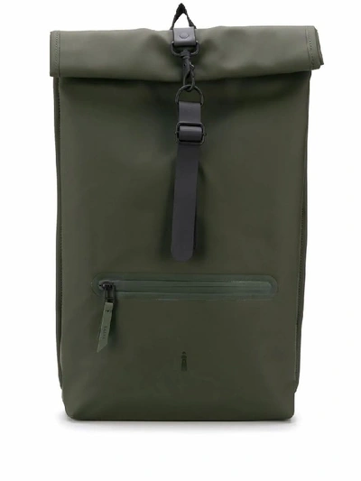 Shop Rains Men's Green Polyester Backpack