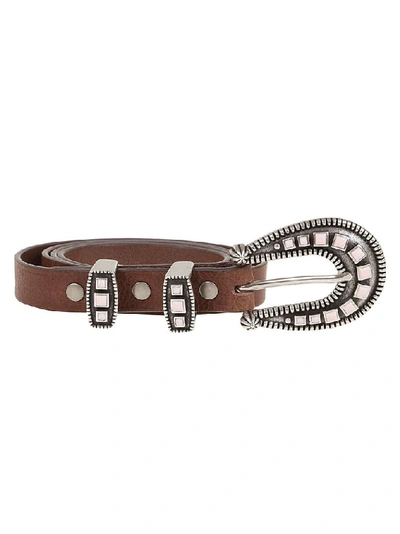 Shop Alanui Women's Brown Leather Belt