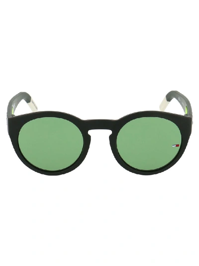 Shop Tommy Hilfiger Women's Green Acetate Sunglasses