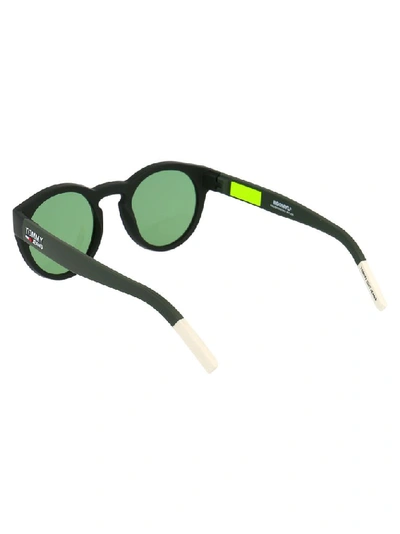 Shop Tommy Hilfiger Women's Green Acetate Sunglasses