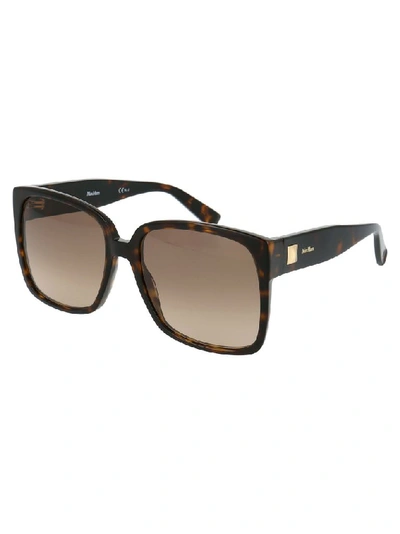 Shop Max Mara Women's Brown Metal Sunglasses