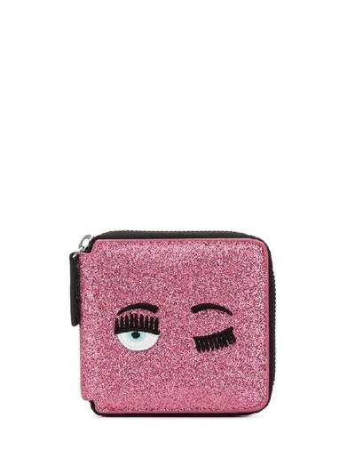 Shop Chiara Ferragni Women's Pink Polyester Wallet