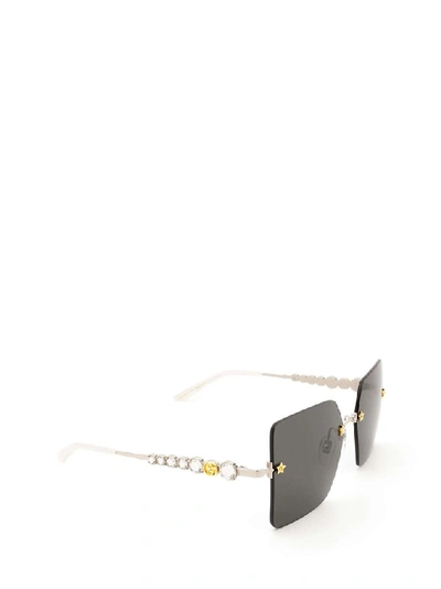 Shop Gucci Women's Silver Metal Glasses