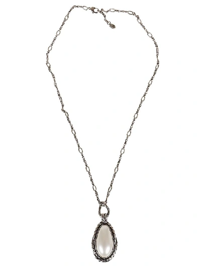 Shop Alexander Mcqueen Women's Silver Metal Necklace