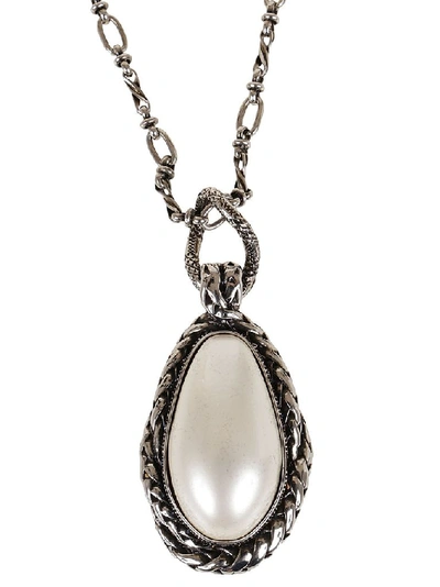 Shop Alexander Mcqueen Women's Silver Metal Necklace