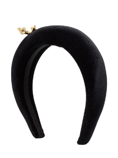 Shop Versace Women's Black Polyester Headband