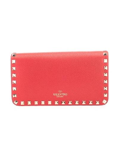 Shop Valentino Garavani Women's Red Leather Wallet
