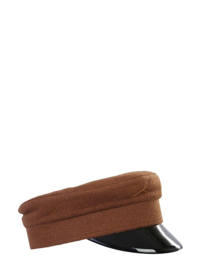 Shop Ruslan Baginskiy Women's Brown Wool Hat