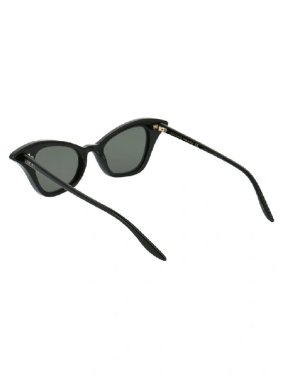 Shop Gucci Women's Black Metal Sunglasses