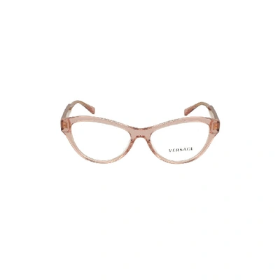 Shop Versace Women's Pink Acetate Glasses