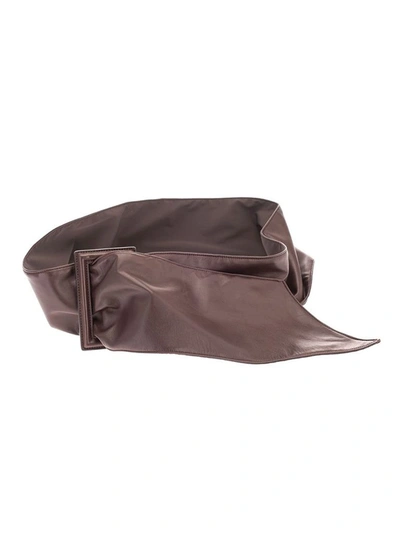 Shop Brunello Cucinelli Women's Brown Leather Belt