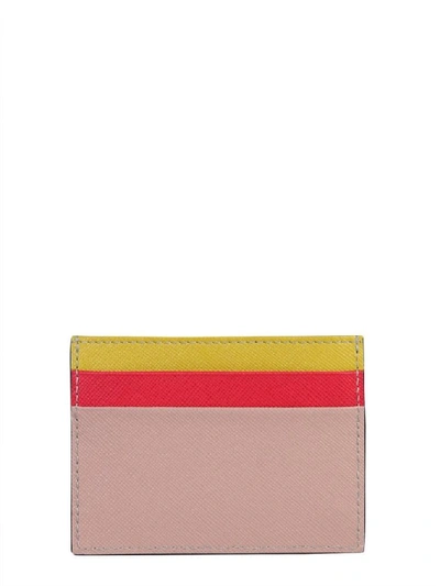 Shop Marni Women's Pink Leather Card Holder