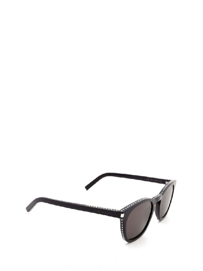 Shop Saint Laurent Women's Black Acetate Sunglasses