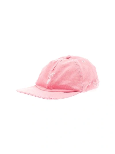 Shop Off-white Women's Pink Cotton Hat