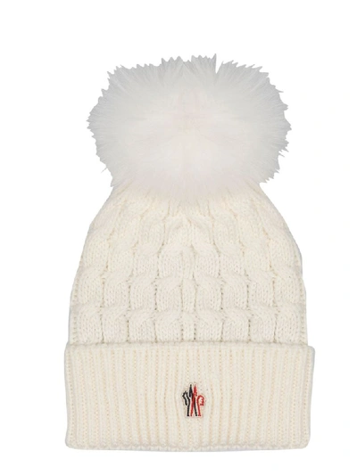 Shop Moncler Women's Beige Wool Hat
