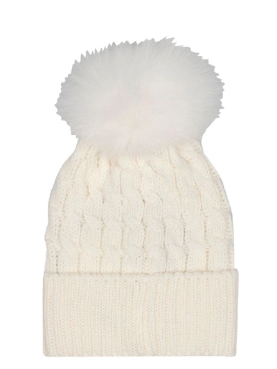 Shop Moncler Women's Beige Wool Hat