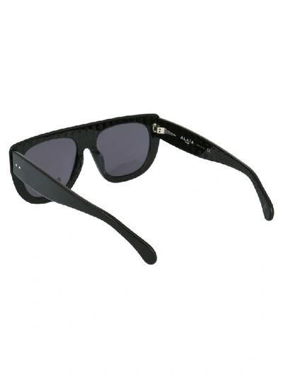 Shop Alaïa Women's Black Metal Sunglasses