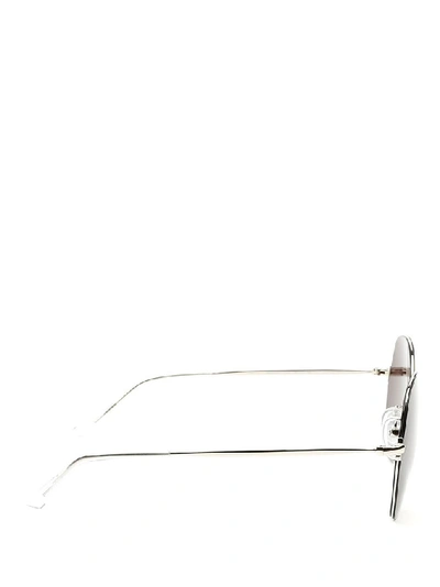 Shop Balenciaga Women's Silver Metal Sunglasses