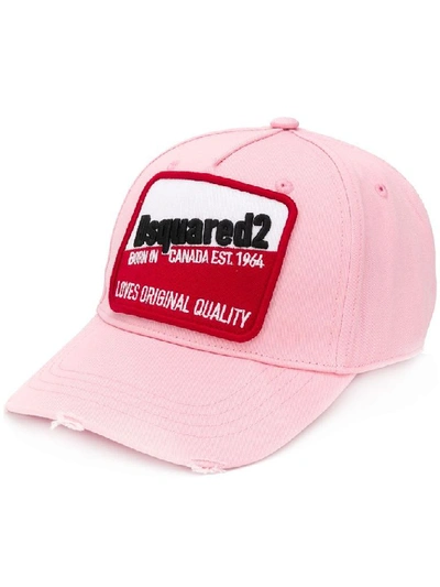 Shop Dsquared2 Women's Pink Cotton Hat