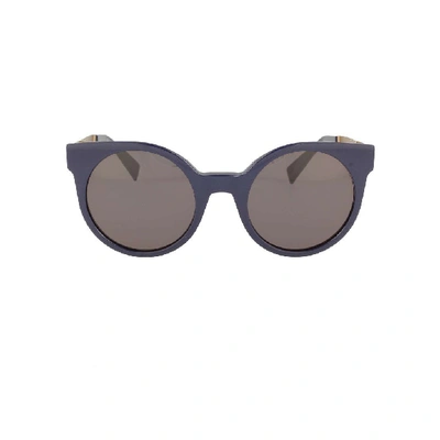 Shop Max Mara Women's Blue Acetate Sunglasses