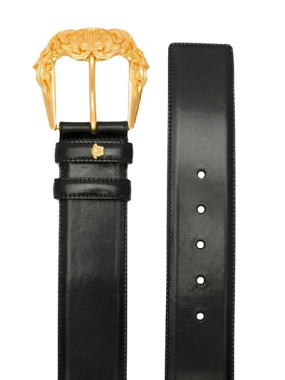 Shop Versace Women's Black Leather Belt