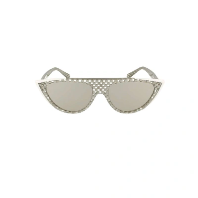 Shop Alain Mikli Women's Silver Acetate Sunglasses