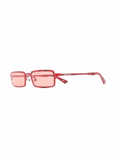 Shop Balenciaga Women's Red Metal Sunglasses