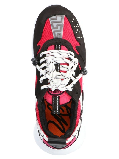 Shop Versace Women's Red Leather Sneakers