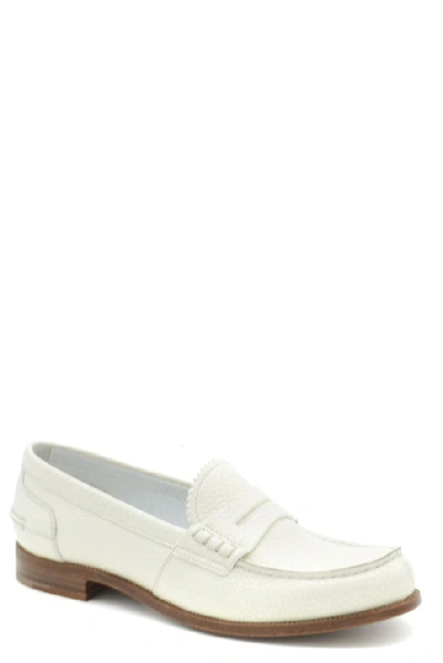 Shop Church's Women's White Leather Loafers