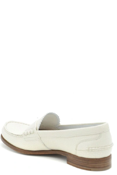 Shop Church's Women's White Leather Loafers