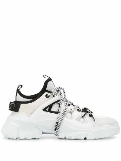 Shop Mcq By Alexander Mcqueen Women's White Leather Sneakers