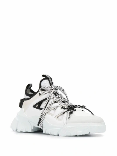 Shop Mcq By Alexander Mcqueen Women's White Leather Sneakers