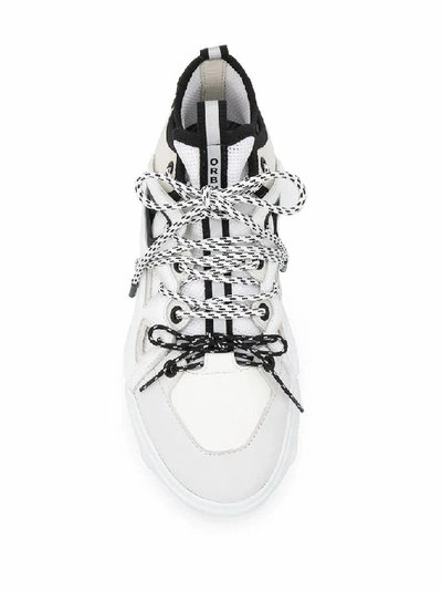 Shop Mcq By Alexander Mcqueen Women's White Leather Sneakers