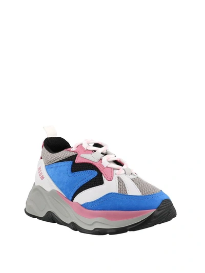 Msgm Attack Colour-block Sneakers In Multicolor