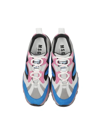 Msgm Attack Colour-block Sneakers In Multicolor