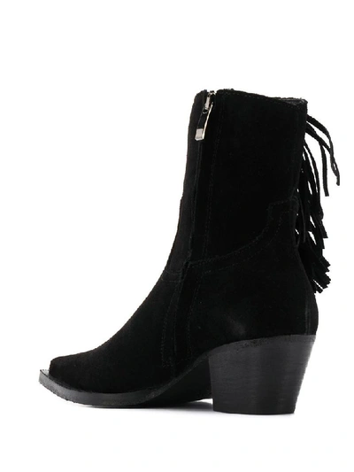 Shop Pinko Women's Black Suede Ankle Boots