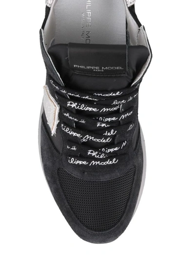 Shop Philippe Model Women's Black Suede Sneakers