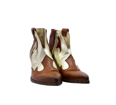 Shop Elena Iachi Women's Brown Leather Ankle Boots