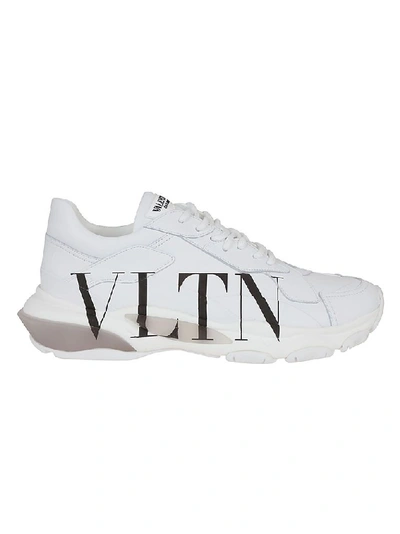 Shop Valentino Garavani Women's White Leather Sneakers