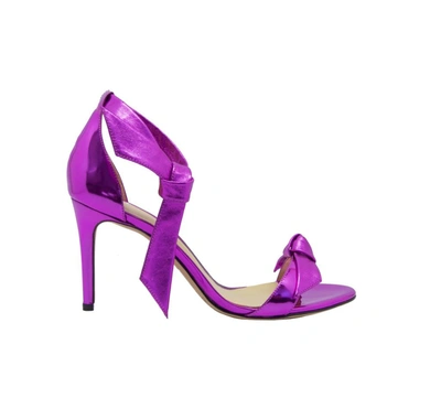 Shop Alexandre Birman Women's Purple Leather Sandals