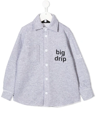 Duoltd Big Drop Long-sleeved Shirt In Grey