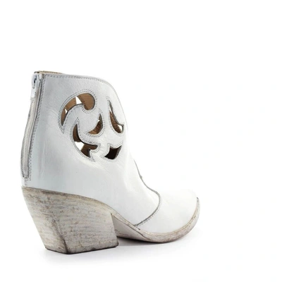 Shop Elena Iachi Women's White Leather Ankle Boots