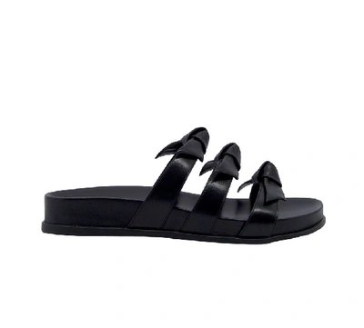 Shop Alexandre Birman Women's Black Leather Sandals