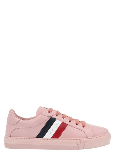 Shop Moncler Women's Pink Polyamide Sneakers