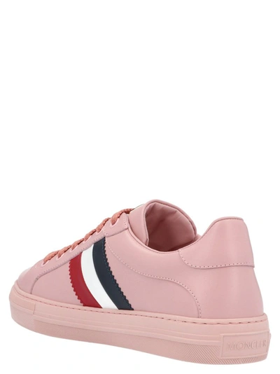 Shop Moncler Women's Pink Polyamide Sneakers