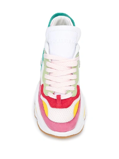 Shop Dsquared2 Women's Multicolor Leather Sneakers