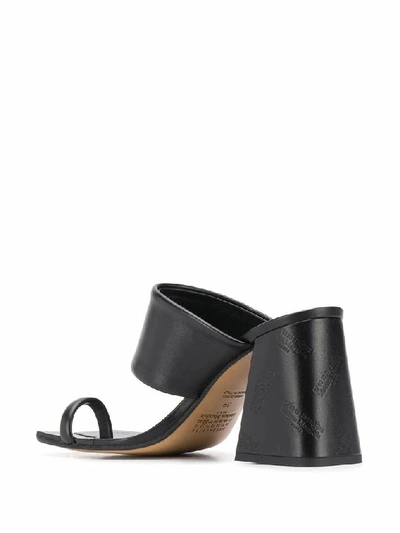 Shop Maison Margiela Women's Black Leather Sandals